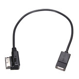 Cable adaptador de audio USB Female AUX Media Interface para Benz Mercedes
